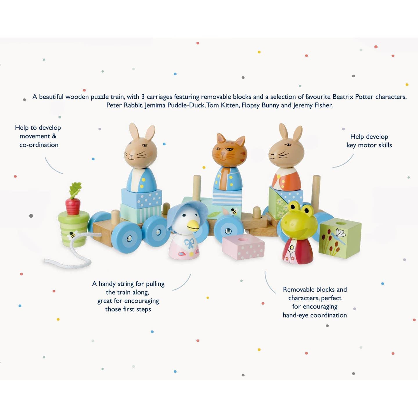 Peter Rabbit™ Wooden Puzzle Train